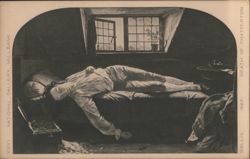 Death of Chatterton Painting by Wallis, National Gallery Postcard