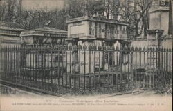 Tombs of La Fontaine & Molière, Père Lachaise Cemetery Postcard