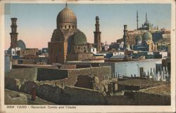 Cairo - Mamelouk Tombs and Citadel Postcard