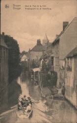 Bruges Canal, Quai du Pont de la Clef Postcard