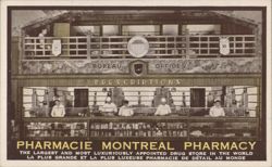 PHARMACIE MONTREAL PHARMACY - Largest Drug Store Postcard