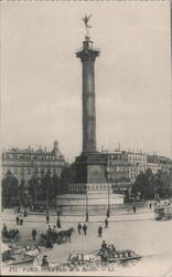 Place de la Bastille, July Column, Génie de la Liberté Postcard