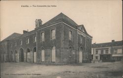 Conlie - Vue d'ensemble des Halles Postcard