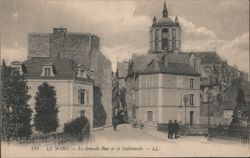 Le Mans - La Grande Rue and the Cathedral Postcard