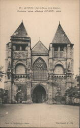 Le Mans - Notre-Dame de la Couture, Ancienne Église Abbatiale Postcard