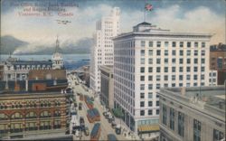Post Office, Royal Bank, Rogers Building Postcard