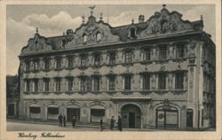 Würzburg Falkenhaus Ornate Baroque Building Bank Postcard