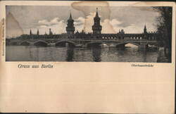 Oberbaumbrücke Bridge, Berlin Postcard
