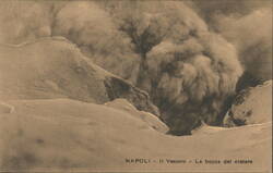 Vesuvius Crater Mouth, Naples Postcard
