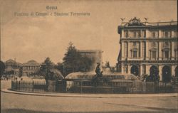 Fontana di Termini & Stazione Ferroviaria Postcard