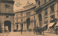 Naples Galleria Umberto I Entrance, 1890 Postcard