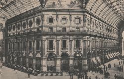 Galleria Vittorio Emanuele II Center, Milano Postcard
