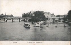 La Seine au Pont-Neuf, Paris Postcard