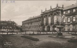 Bayreuth Neues Schloß, Fountain & Monument Postcard