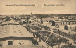 Arys Military Training Ground Barracks Camp, Southern View Postcard