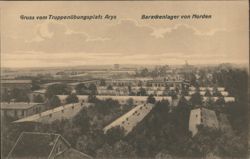 Arys Military Training Ground Barracks Camp View Postcard
