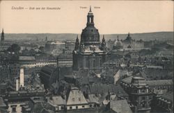 Dresden Frauenkirche View from Kreuzkirche Postcard