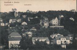 Loschwitz b. Dresden, Bergschwebebahn & Loschwitzhöhe Postcard