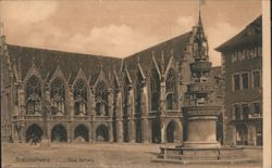 Altes Rathaus and Fountain, Braunschweig Postcard