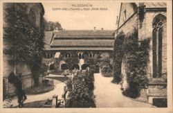 Hildesheim Double Cloister & 1000 Year Old Rose Postcard