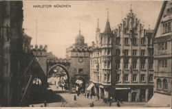 Karlstor Gate, Munich Postcard