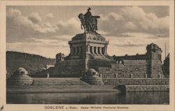 Kaiser Wilhelm Provinzial-Denkmal, Coblenz a. Rhein Postcard
