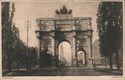 Siegestor, München - Dem Bayerischen Heere Postcard