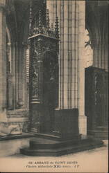 Abbaye de Saint-Denis - 16th Century Abbatial Chair Postcard