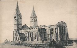 Reculver Church, South View, England, 1800 Postcard