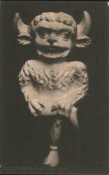 Lincoln Cathedral The Imp Stone Carving Postcard