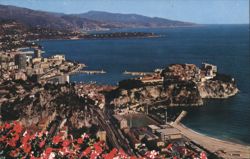 Principauté de Monaco Vue d'ensemble, La Côte d'Azur Postcard