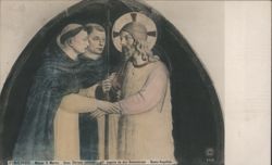 Fra Angelico Fresco: Jesus Christ & Dominican Monks Postcard