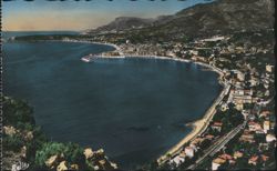 Menton & Garavan Bay, French Riviera Coastal View Postcard