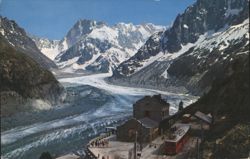Chamonix-Mont-Blanc: Montenvers Station, Mer de Glace Postcard