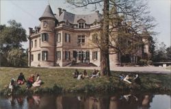 European Bible Institute Chateau Lamorlaye France Postcard