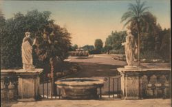 Roma - Villa Pamphili, Fontana dei Gigli Postcard