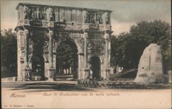 Arch of Constantine & Meta Sudante, Rome Postcard
