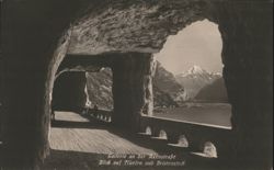 Axenstrasse Gallery View of Flüelen and Bristenstock Postcard