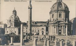 Trajan's Column & Roman Forum, Rome Postcard