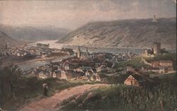 Bingen am Rhein, Town in Romantic Valley Postcard