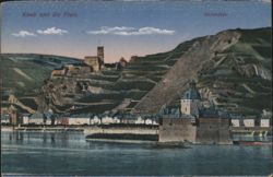 Kaub, Gutenfels Castle, Pfalzgrafenstein, Rhine River Postcard