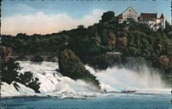 Rhine Falls, Laufen Castle, Wörth Castle, Neuhausen Postcard