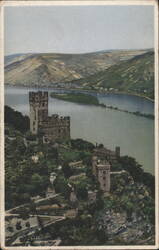 Burg Sooneck Castle on the Rhine River Postcard