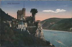 Burg Rheinstein, Rhine River Valley Postcard