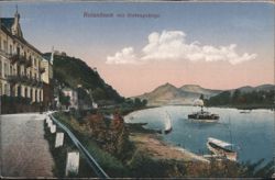 Rolandseck mit Siebengebirge Postcard