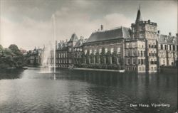 Den Haag, Vijverberg with Fountain Postcard