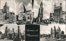 Groeten uit Maastricht Churches & Landmarks Postcard