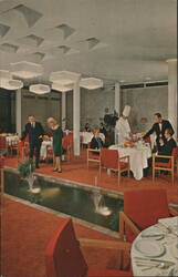 Grand Hotel Terminus l'Aigle d'Or Restaurant Interior Postcard
