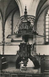 Haarlem Grote Kerk Pulpit (1650) Postcard