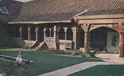Royal Delftware Factory Courtyard, Delft, Netherlands Postcard